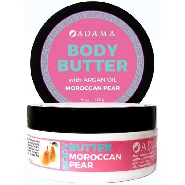 Zion Health Zion Health 237445 4 oz Adama Body Butter Cream; Morrocan Pear 237445